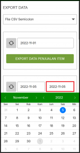 Panduan Export Data dengan Rentan Waktu