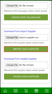 Panduan Import Supplier dan Import Update Supplier 