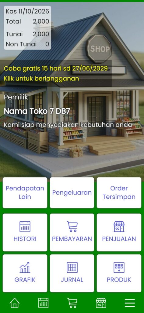 Aplikasir kembali ke mode online, transaksi offline sudah masuk ke kas